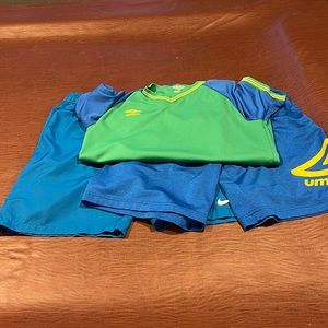 3pieces - Nike Shorts, Umbro Shorts & Top